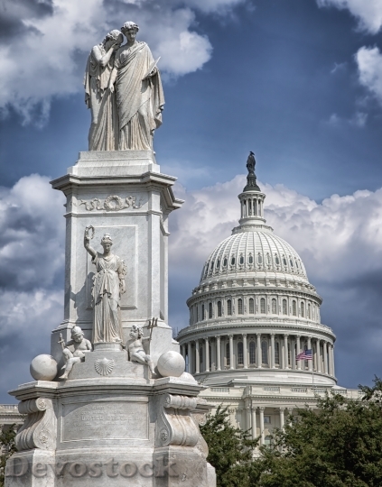 Devostock Washington D C Statue