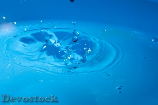 Devostock Water Blue Drops Droplets 0