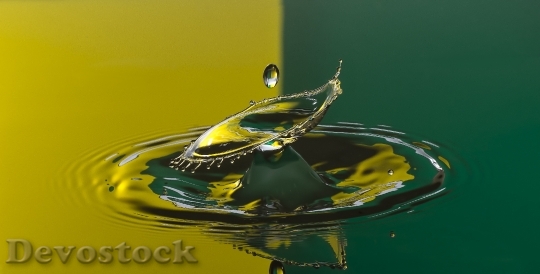 Devostock Water Drop Drop Yellow