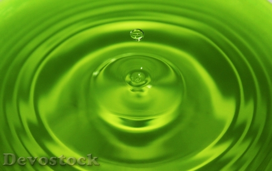 Devostock Water Drop Green Water