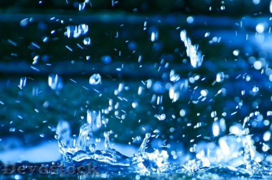 Devostock Water Drop Rain Falling 1