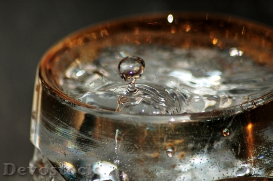 Devostock Water Drop Waterdrop Macro 0
