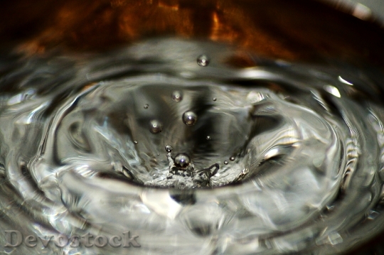 Devostock Water Drop Waterdrop Macro 3