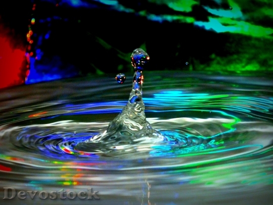 Devostock Water Droplet Art Colour 0