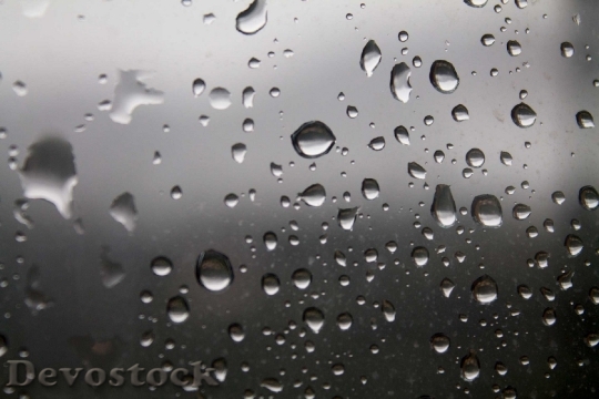 Devostock Water Droplets Glass Wet