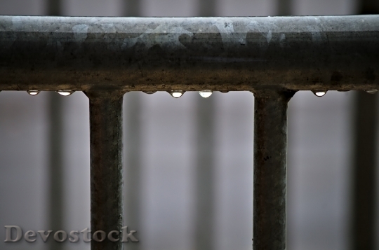 Devostock Water Droplets Railing Metal