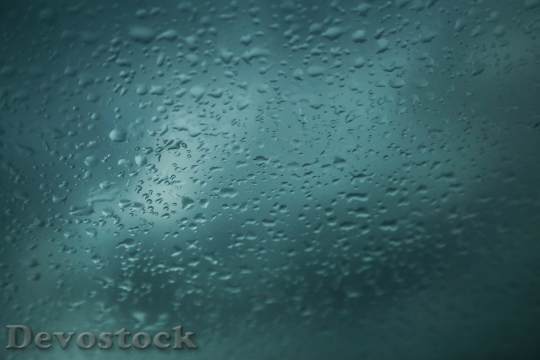 Devostock Water Drops Rain Glass