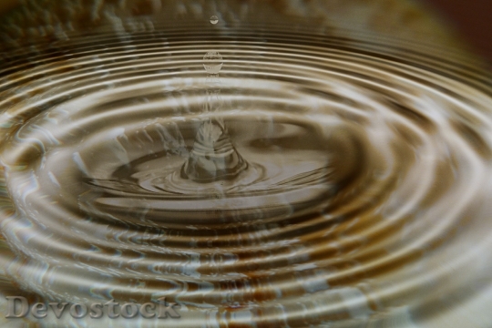 Devostock Water Ripple Water Drop