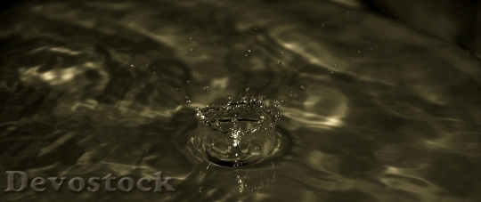 Devostock Water Splash Drop Droplet