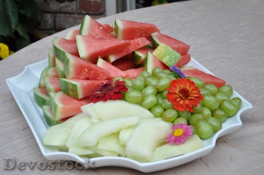 Devostock Watermelon Melon Fruit Fresh