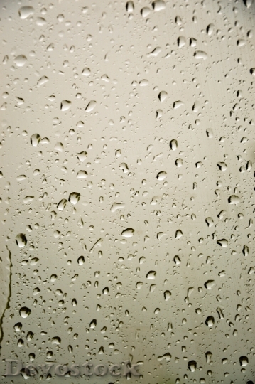 Devostock Window Rain Drops Glass