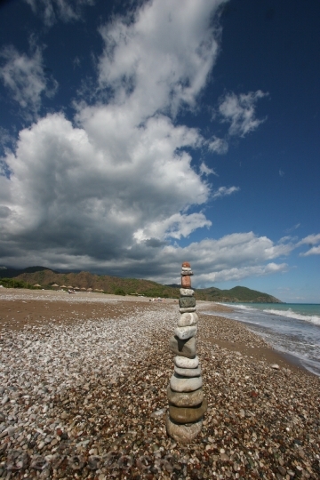 Devostock Zen Stones Ocean Meditate