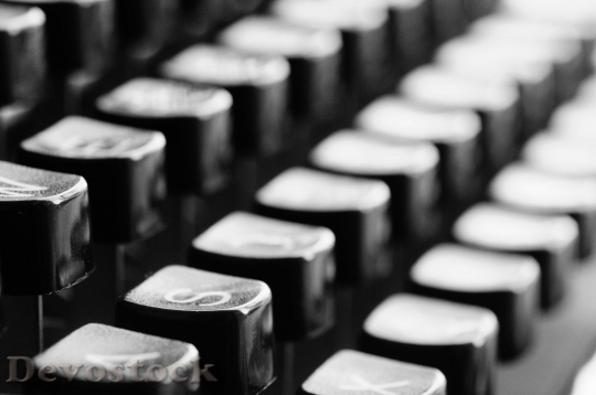 Devostock Typewriter Keys Mechanically Lettrs 4K